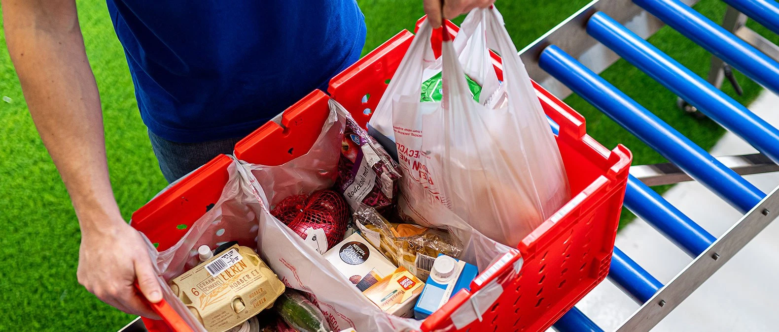 Grocery - E-commerce - bag in crate - Niverplast